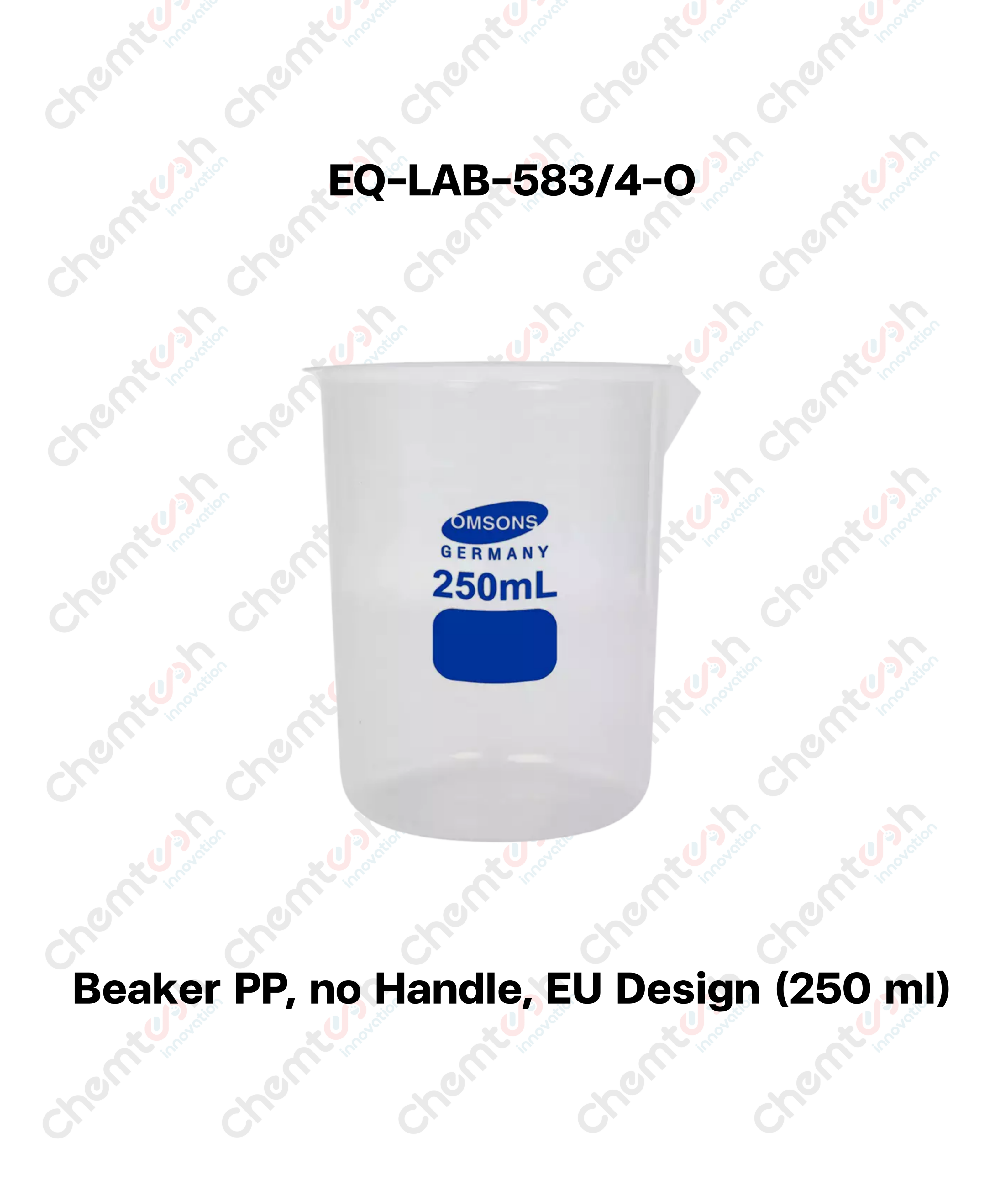 Beaker PP, no Handle, EU Design (250 ml)